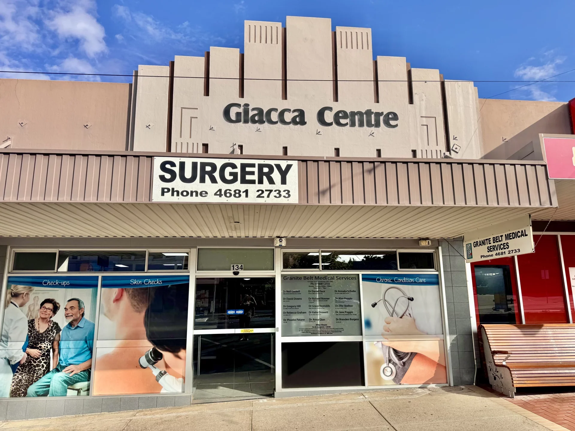 The Granite Belt Medical Services building on High Street